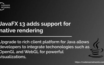 JavaFX 13 adds support for native rendering